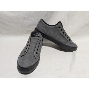 Guess Mens Casual Slip On Low Top Sneakers Sz 8 Preppy Skater Grunge gray black